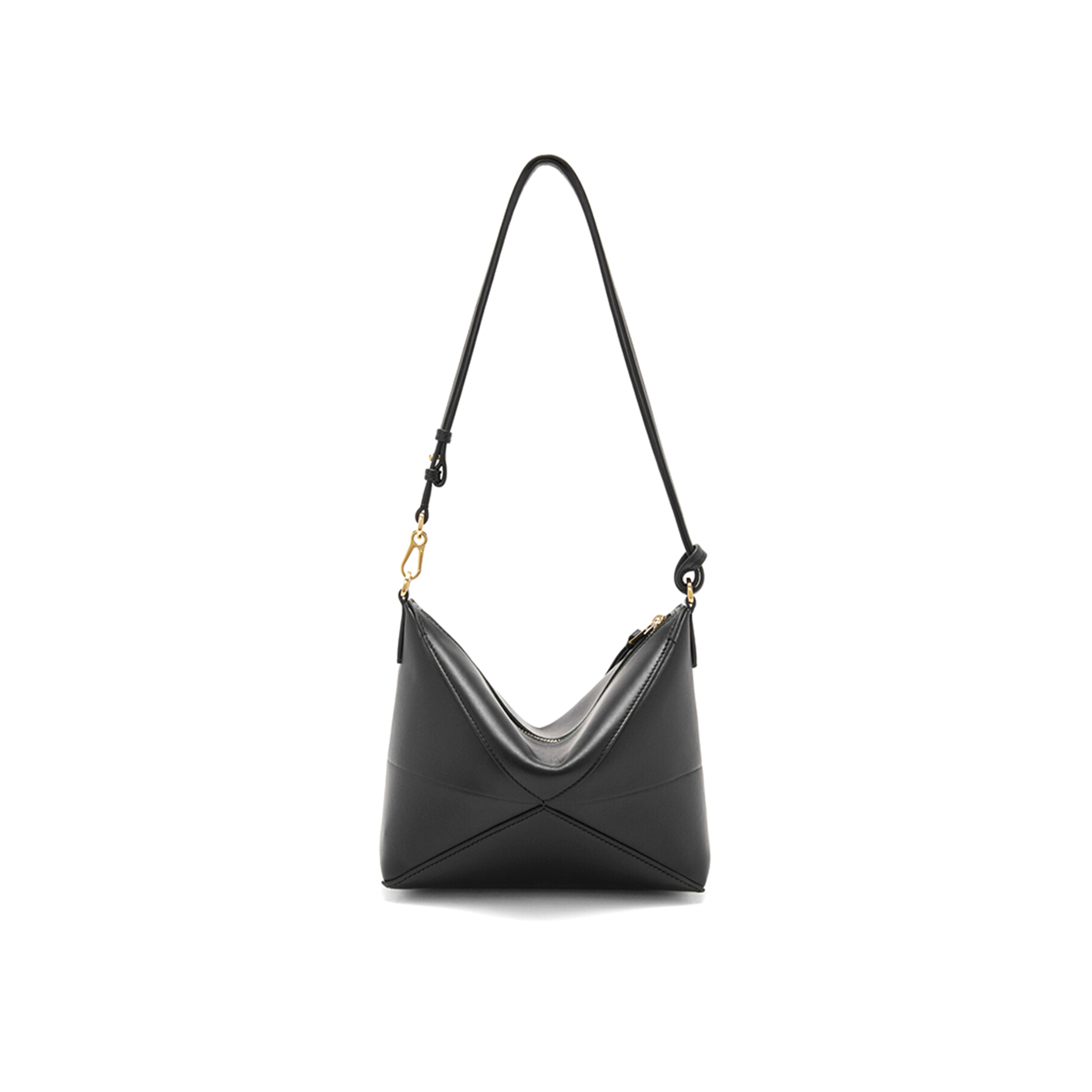 L0ew* puzzle fold leather shoulder bag (23*15*6cm)